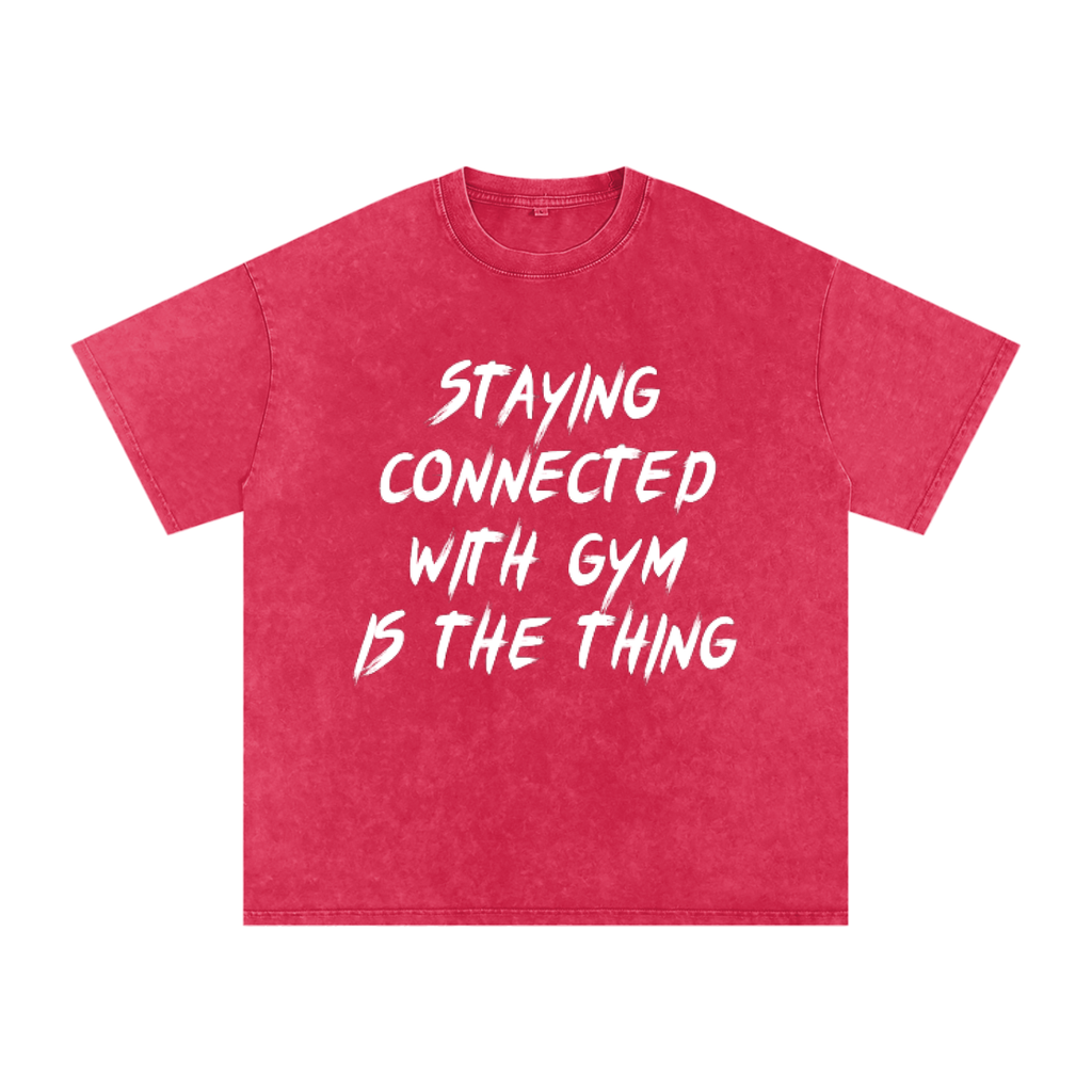 Unisex Snow Washed Oversized Cotton T-Shirt