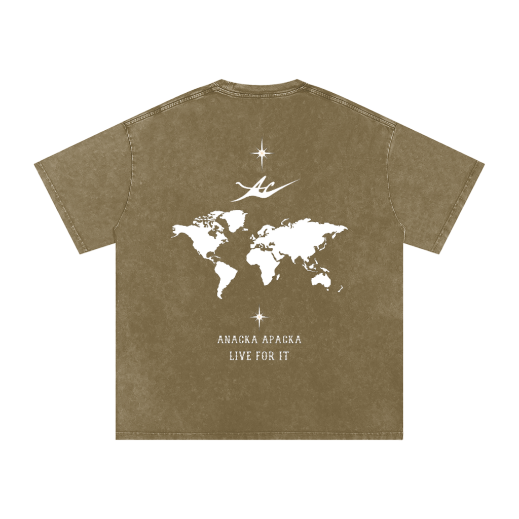 Unisex Snow Washed Oversized Cotton T-Shirt