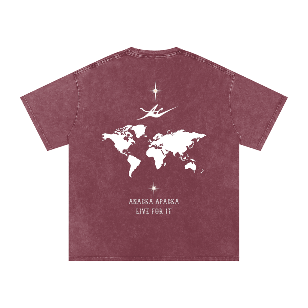 Unisex Snow Washed Oversized Cotton T-Shirt