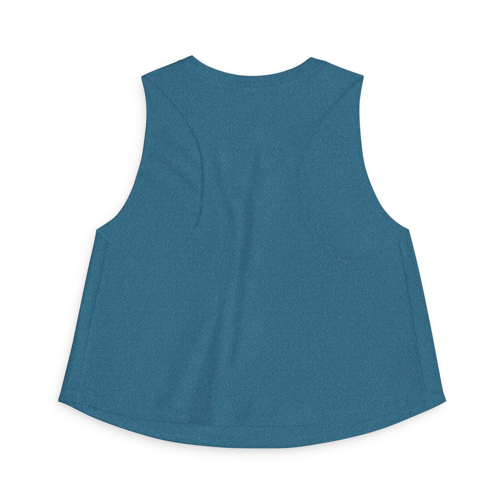 Women's Retro Script Graphic Crop Tank Top