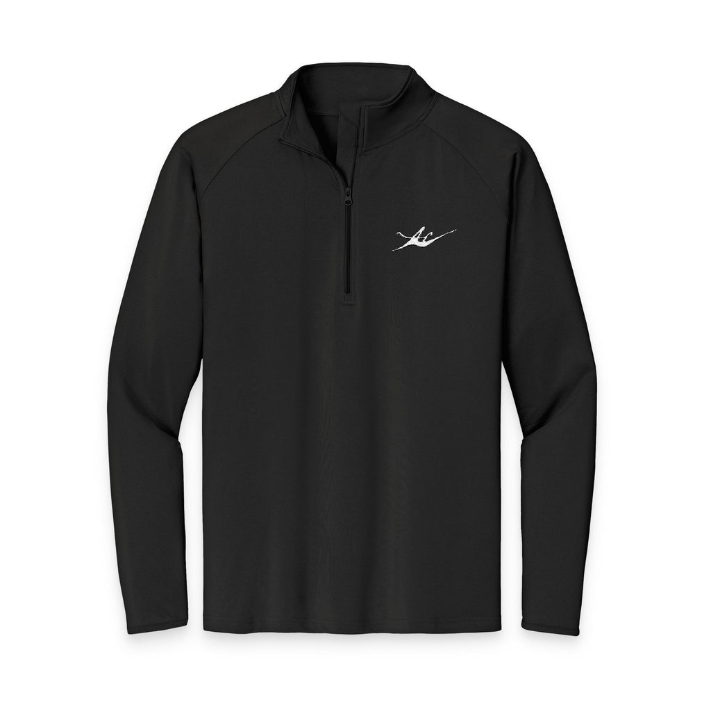 Men's Embroidered Kayak Quarter-Zip Pullover | Lightweight Moisture-Wicking Performance Top