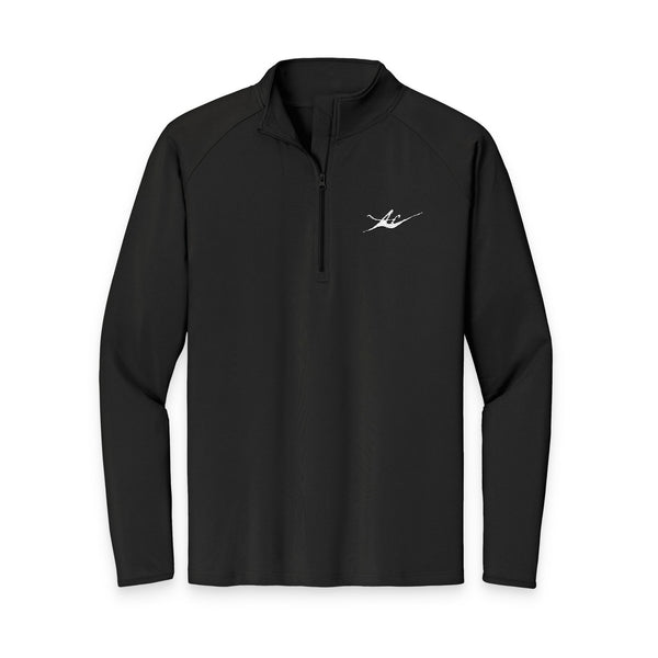Men's Embroidered Kayak Quarter-Zip Pullover | Lightweight Moisture-Wicking Performance Top