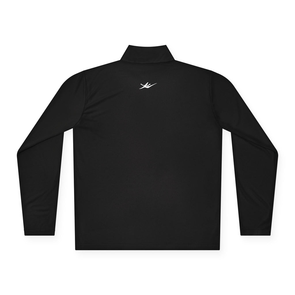 Unisex Embroidered Logo Quarter-Zip Performance Pullover