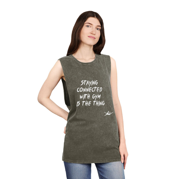 Unisex Anacka Apacka Stonewashed Gym Tank Top