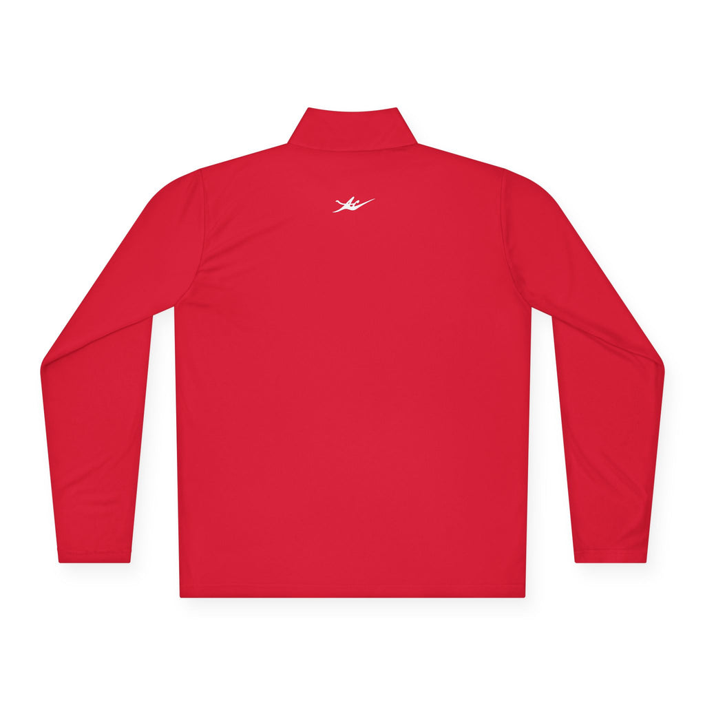 Unisex Embroidered Logo Quarter-Zip Performance Pullover
