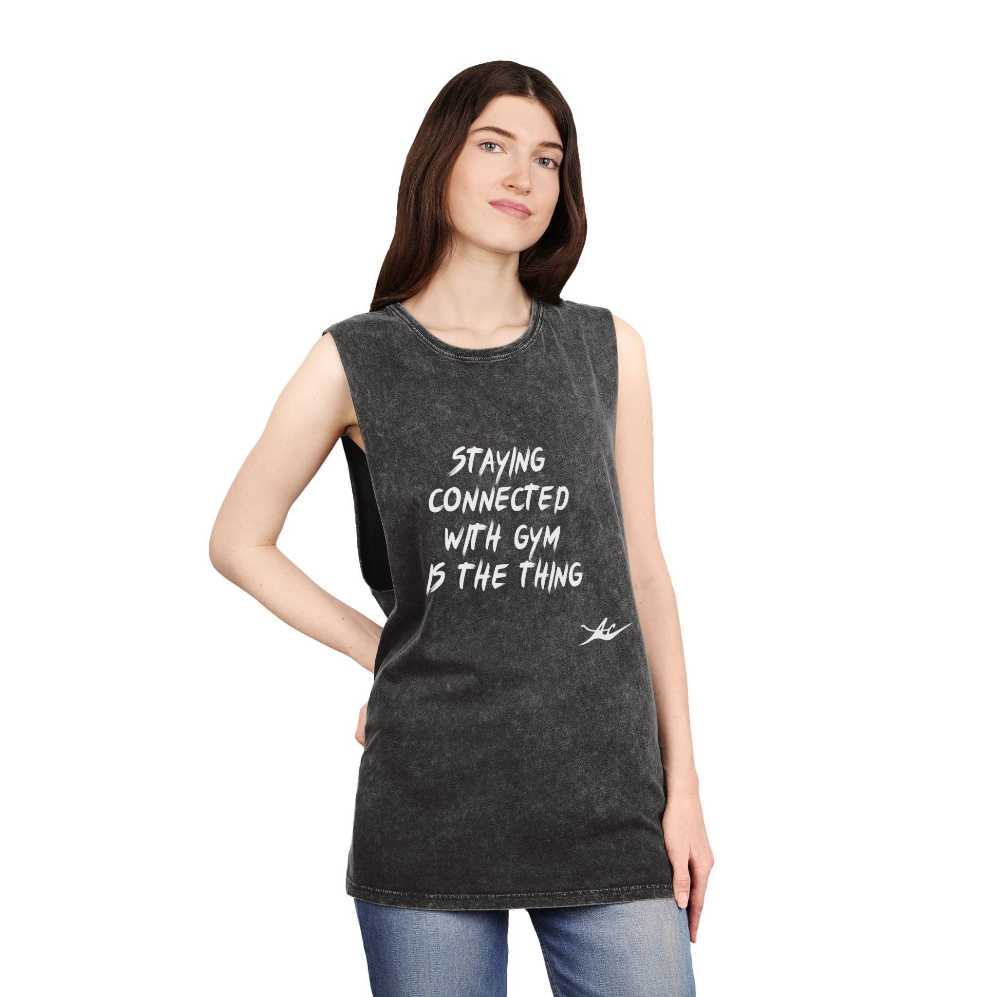 Unisex Anacka Apacka Stonewashed Gym Tank Top