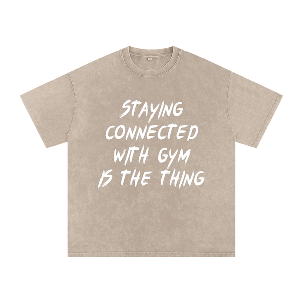 Unisex Snow Washed Oversized Cotton T-Shirt