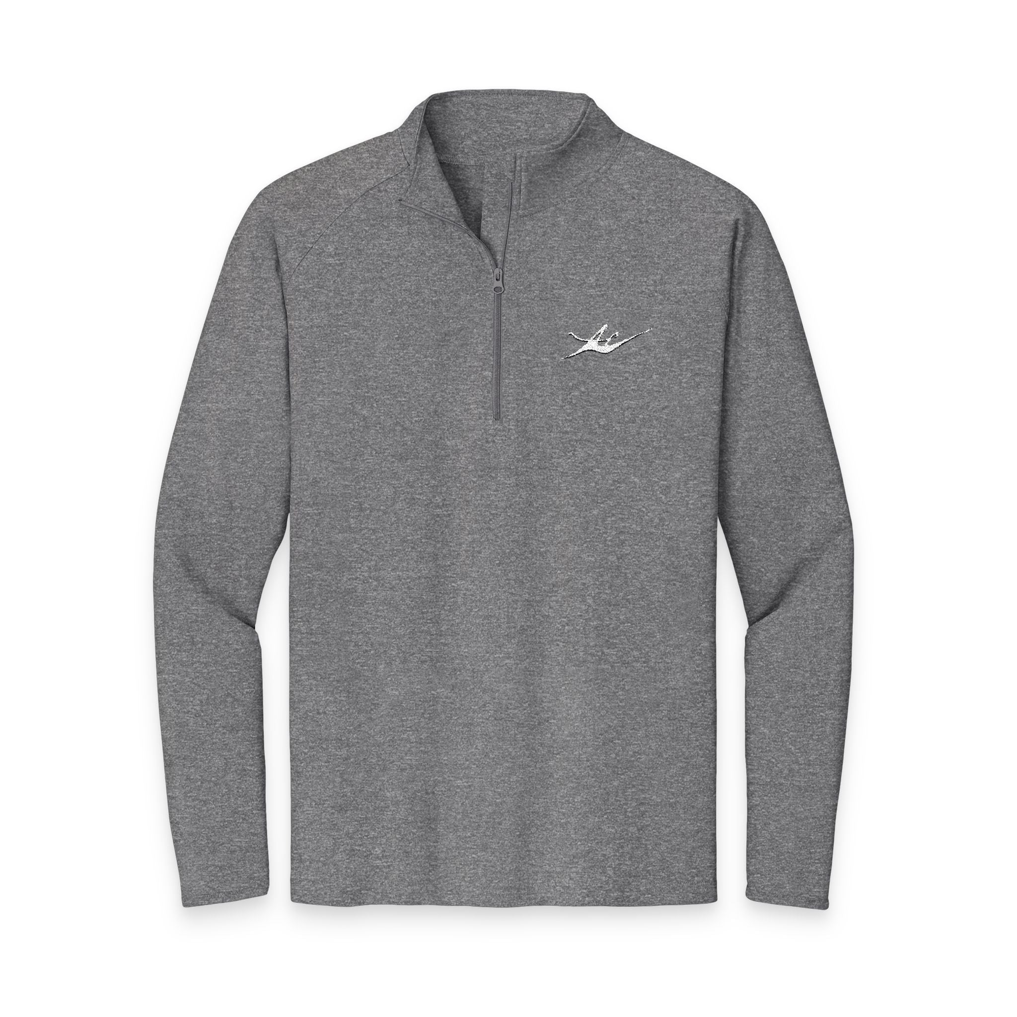 Men's Embroidered Kayak Quarter-Zip Pullover | Lightweight Moisture-Wicking Performance Top
