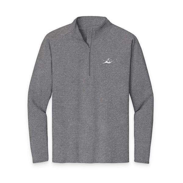 Men's Embroidered Kayak Quarter-Zip Pullover | Lightweight Moisture-Wicking Performance Top