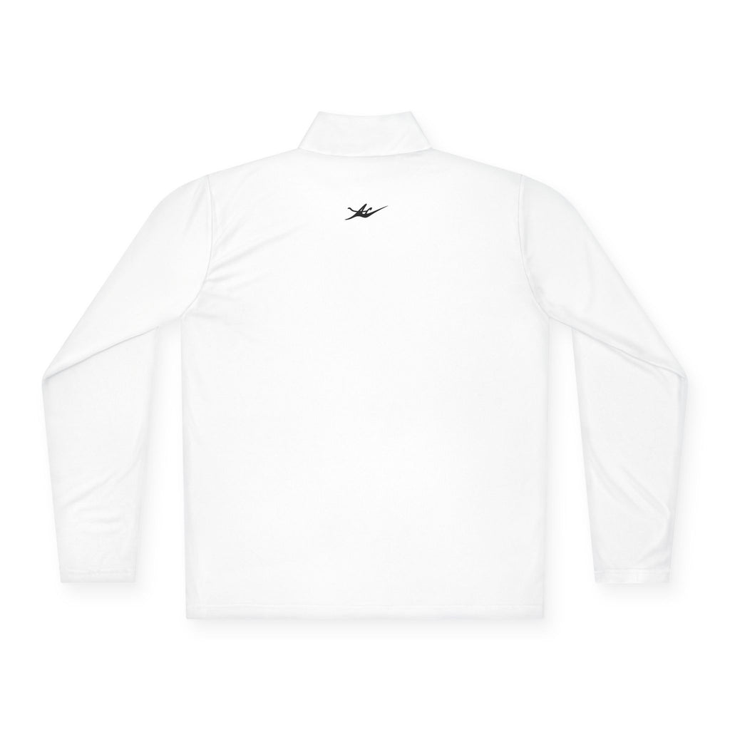 Unisex Embroidered Logo Quarter-Zip Performance Pullover
