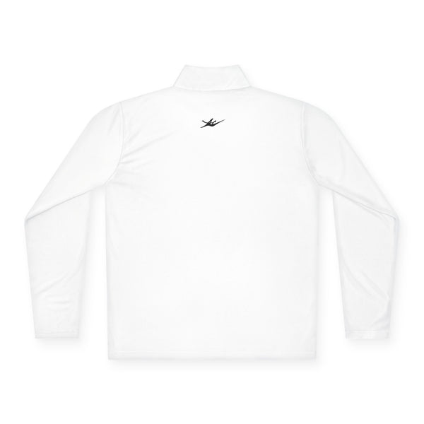 Unisex Embroidered Logo Quarter-Zip Performance Pullover