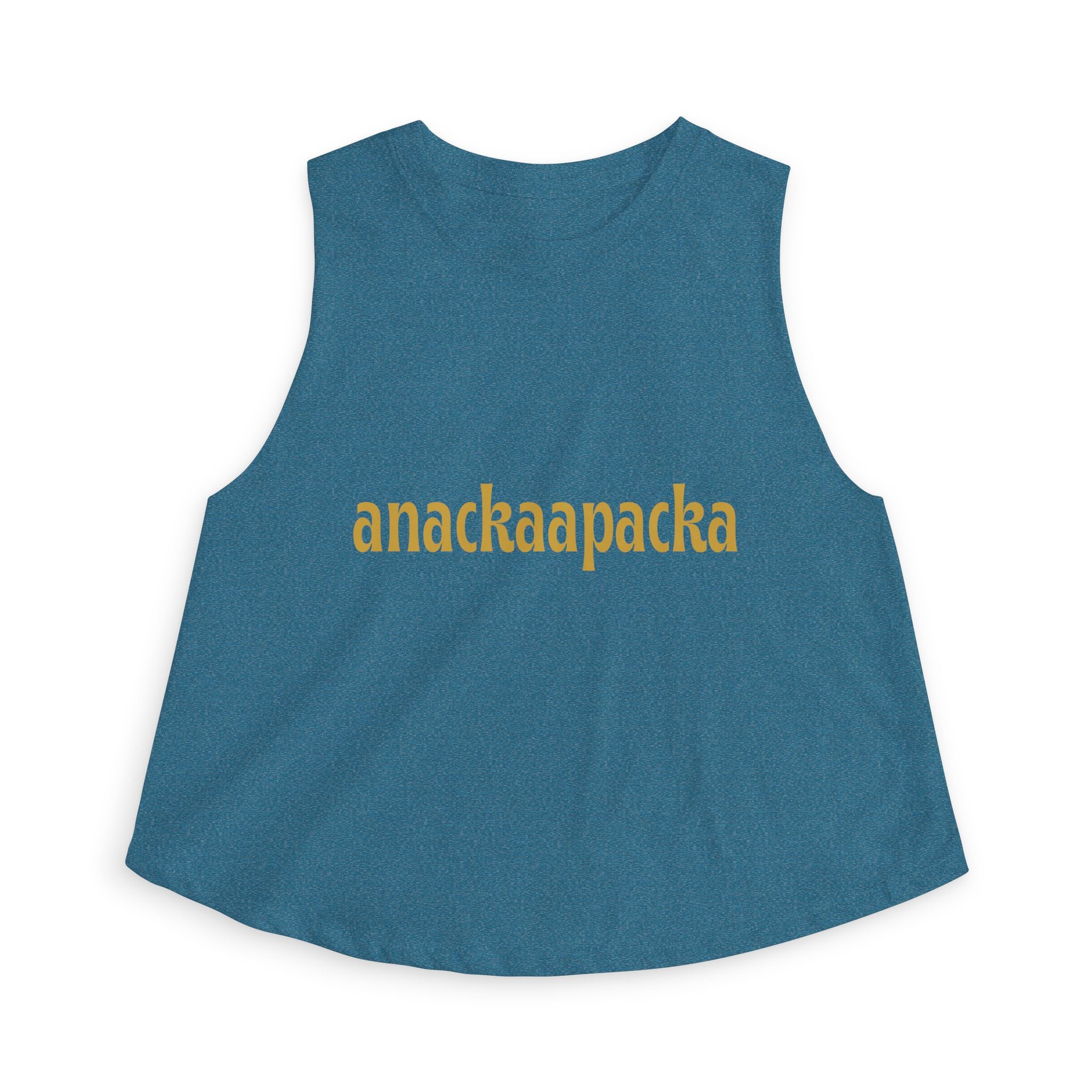 Women's Retro Script Graphic Crop Tank Top