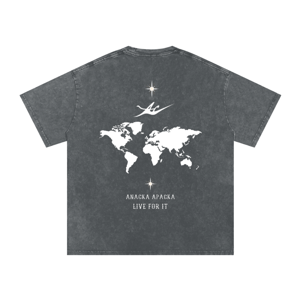 Unisex Snow Washed Oversized Cotton T-Shirt