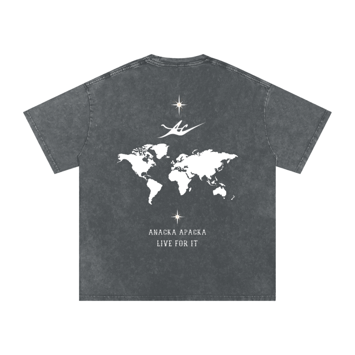 Unisex Snow Washed Oversized Cotton T-Shirt