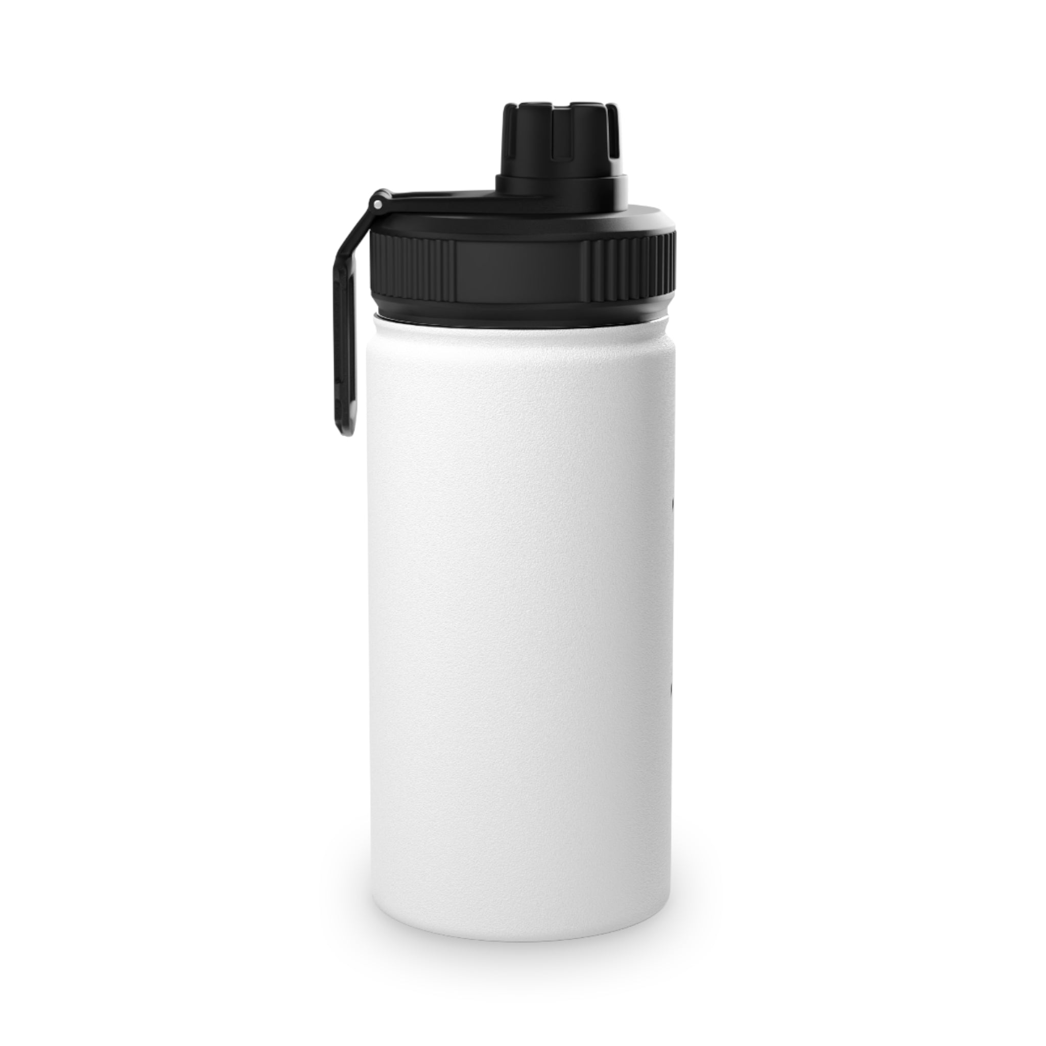 Stainless Steel Sports Water Bottle with Vertical Script Design