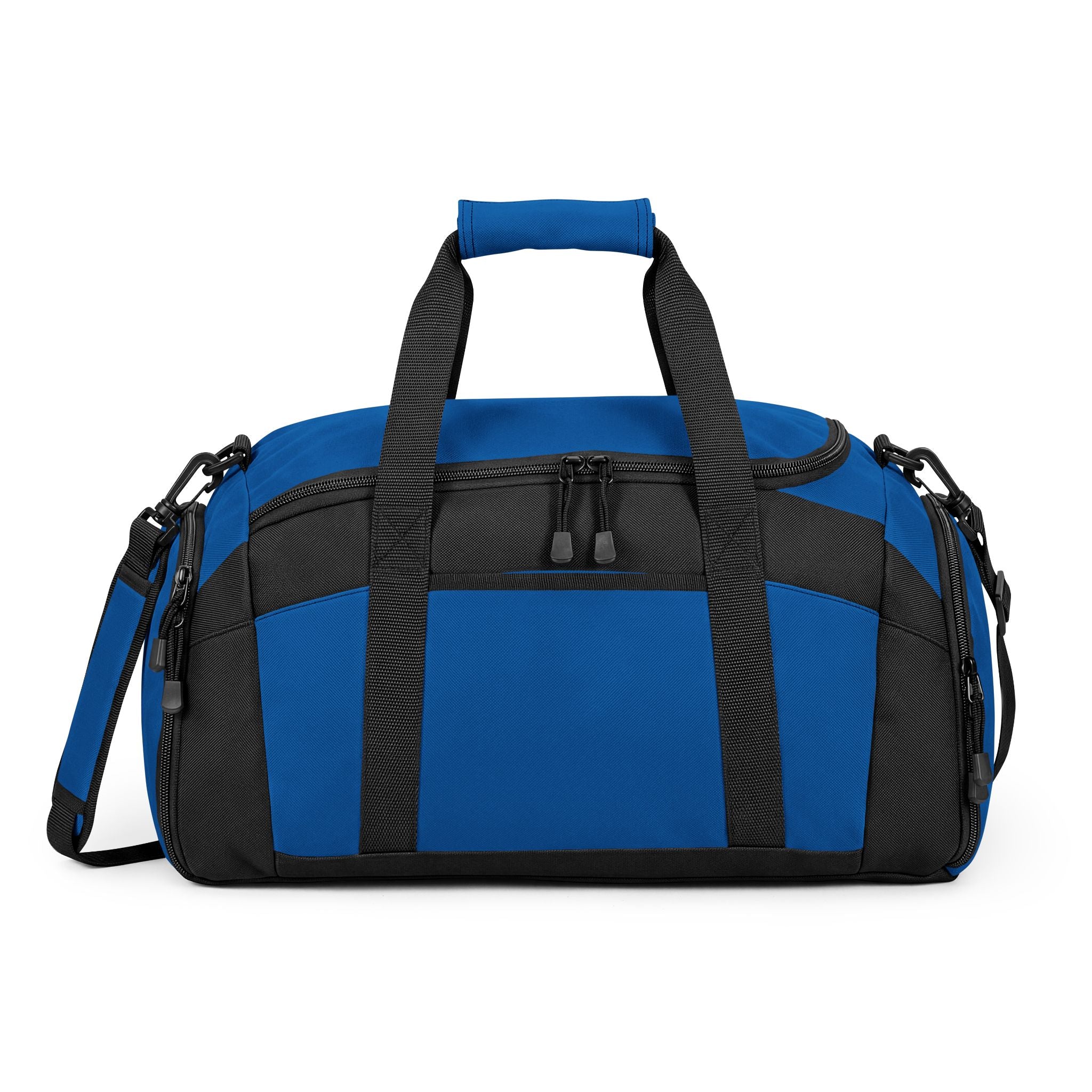 Black Performance Gym Duffle Bag with Adjustable Shoulder Strap