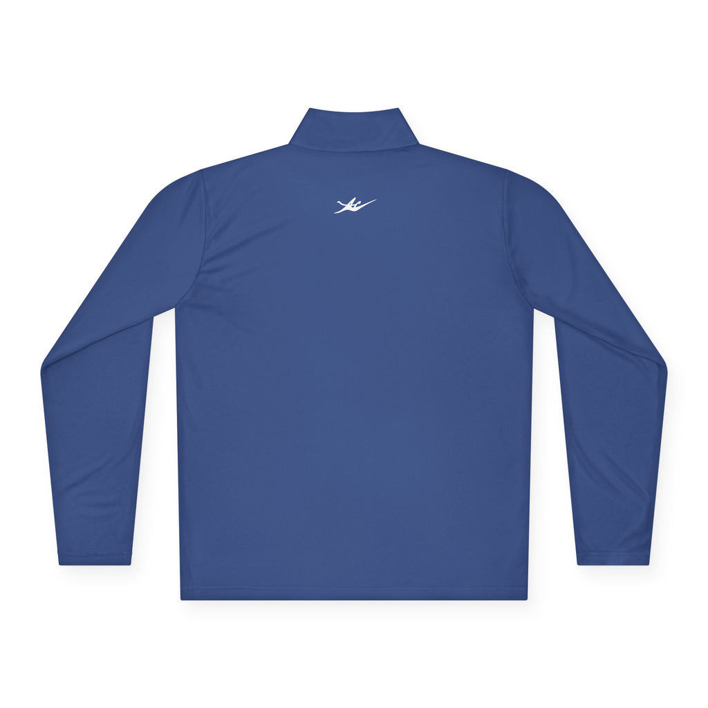Unisex Embroidered Logo Quarter-Zip Performance Pullover