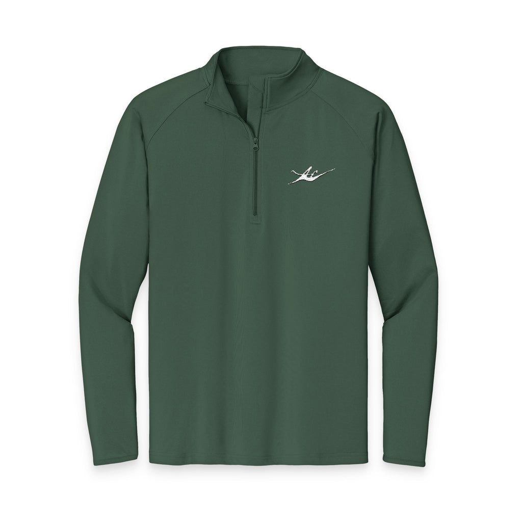 Men's Embroidered Kayak Quarter-Zip Pullover | Lightweight Moisture-Wicking Performance Top