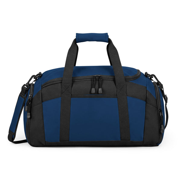 Black Performance Gym Duffle Bag with Adjustable Shoulder Strap