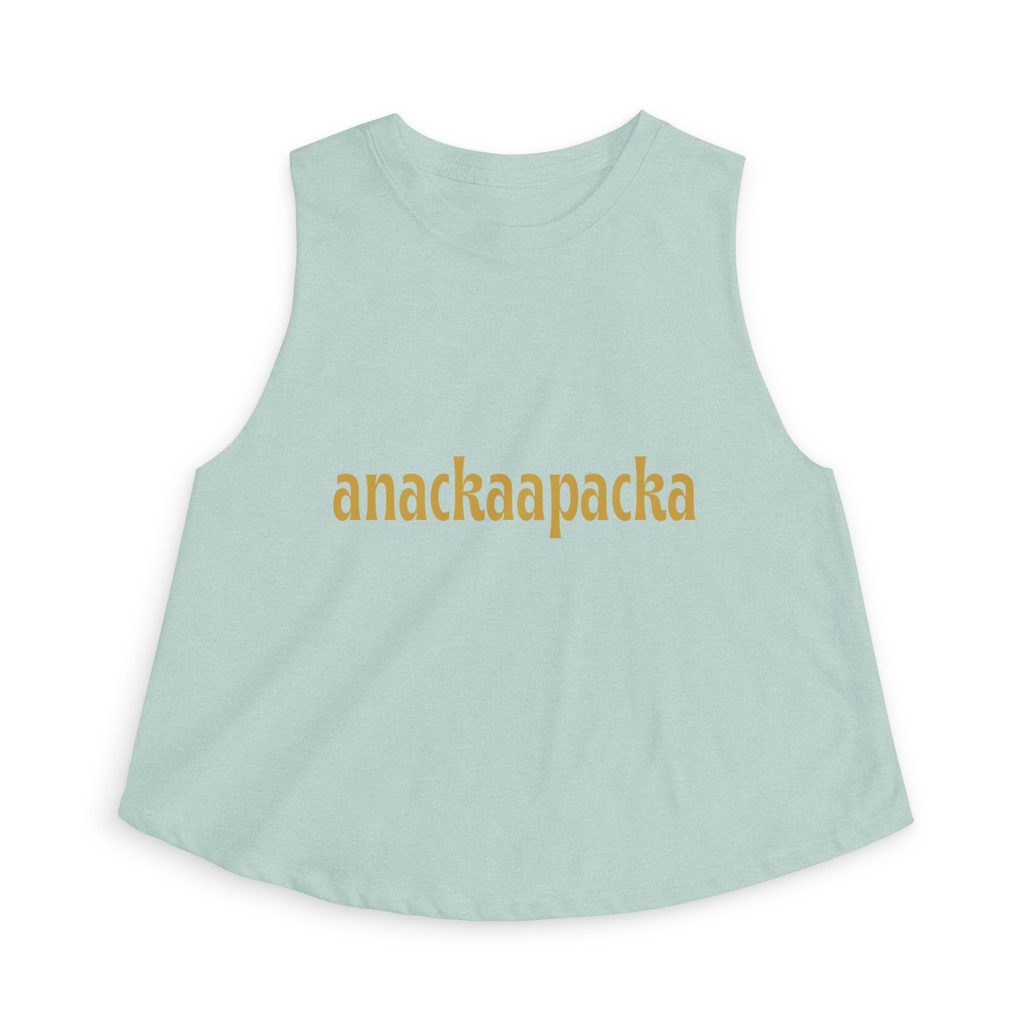 Women's Retro Script Graphic Crop Tank Top