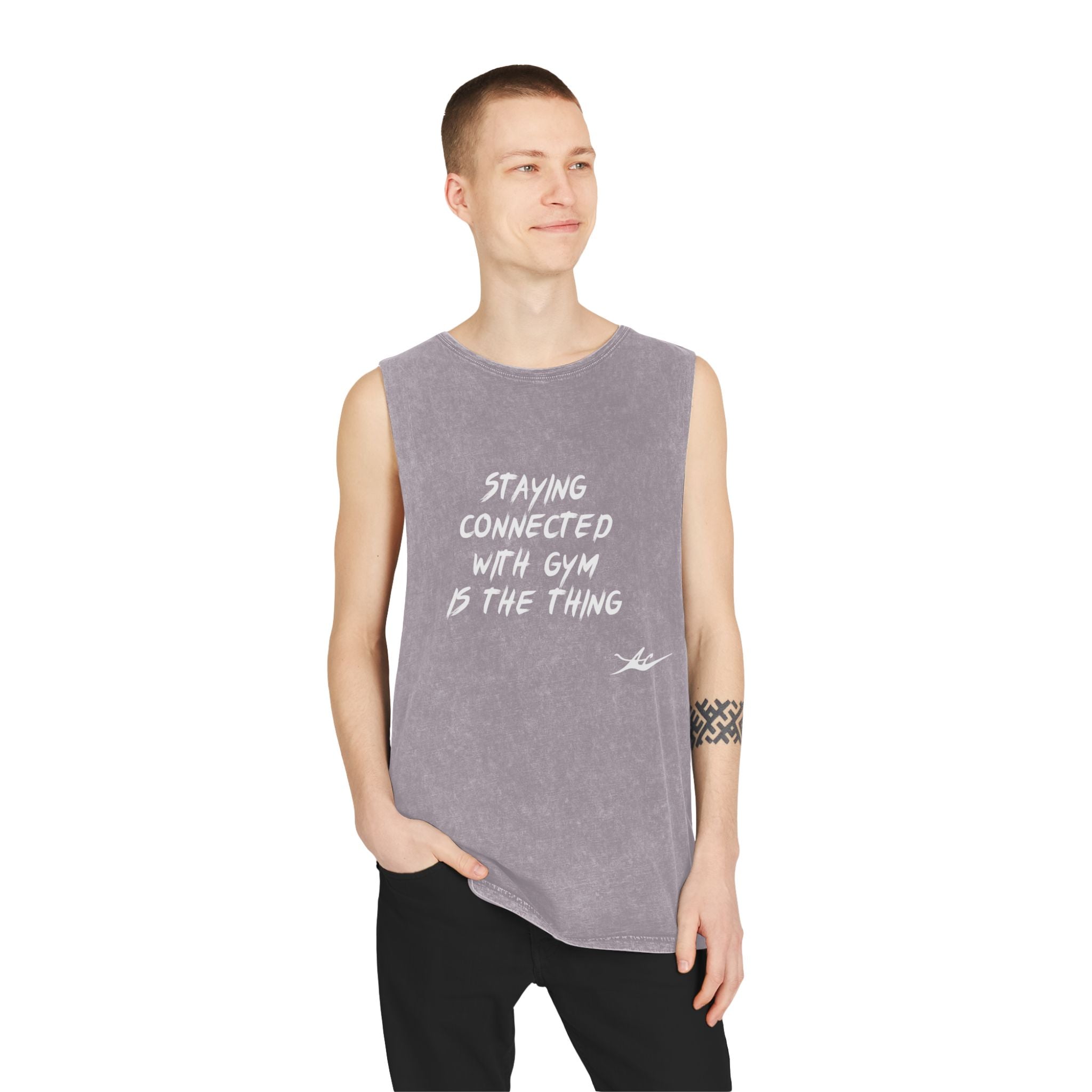 Unisex Anacka Apacka Stonewashed Gym Tank Top