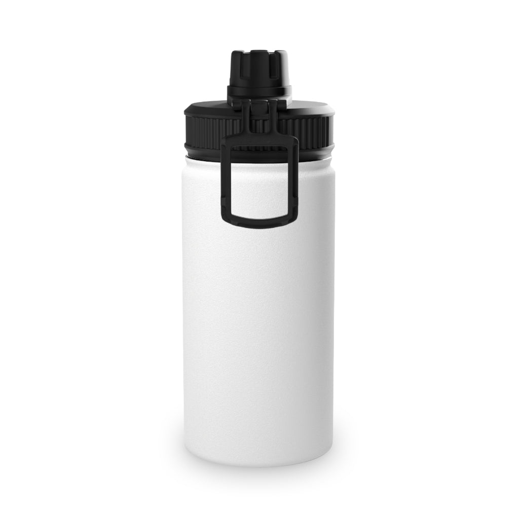 Stainless Steel Sports Water Bottle with Vertical Script Design
