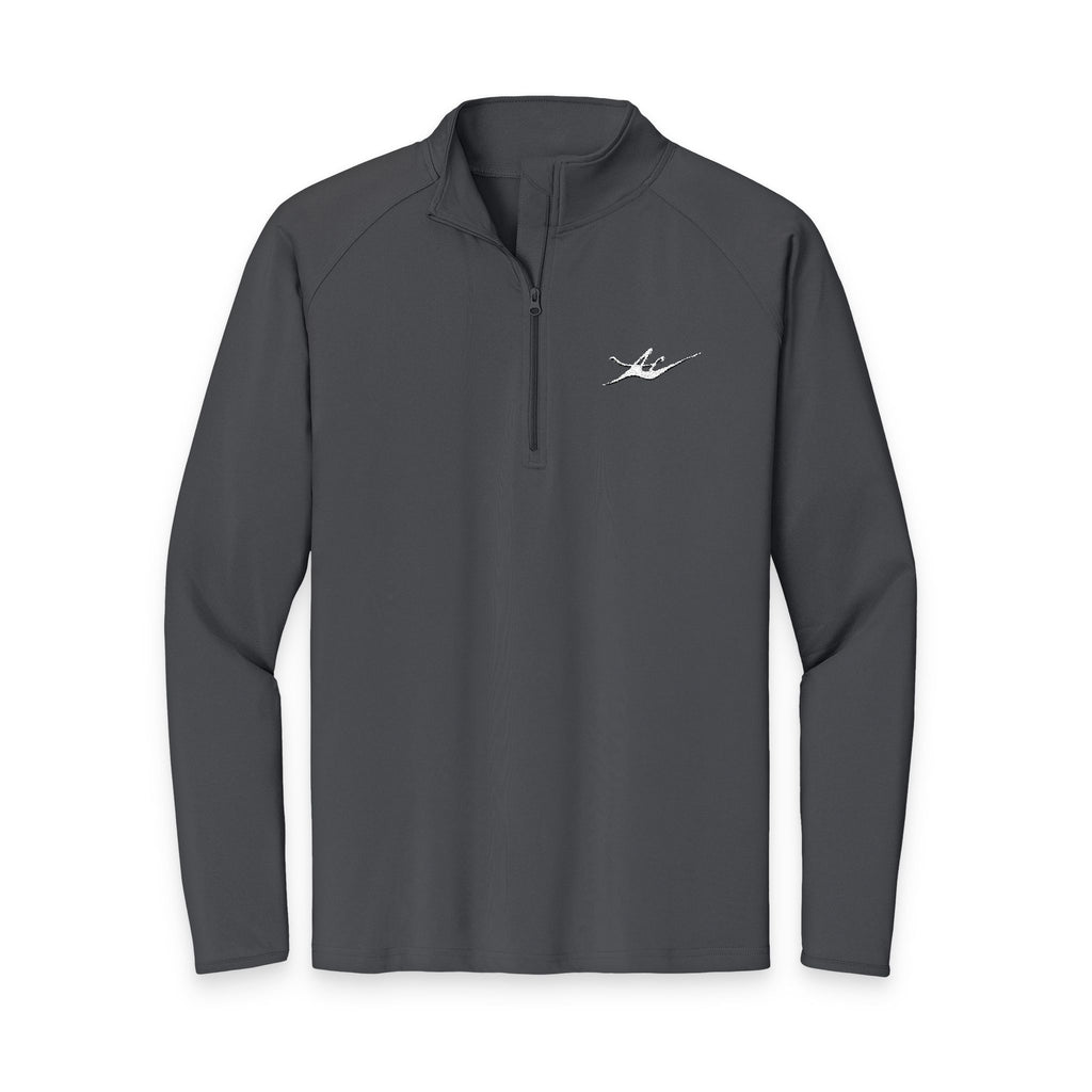 Men's Embroidered Kayak Quarter-Zip Pullover | Lightweight Moisture-Wicking Performance Top