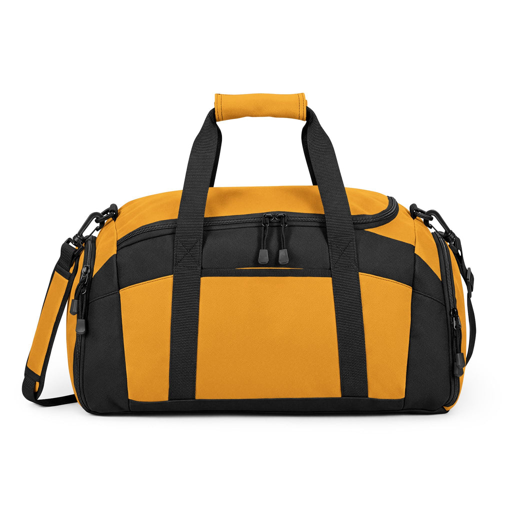 Black Performance Gym Duffle Bag with Adjustable Shoulder Strap