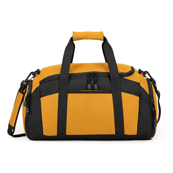 Black Performance Gym Duffle Bag with Adjustable Shoulder Strap