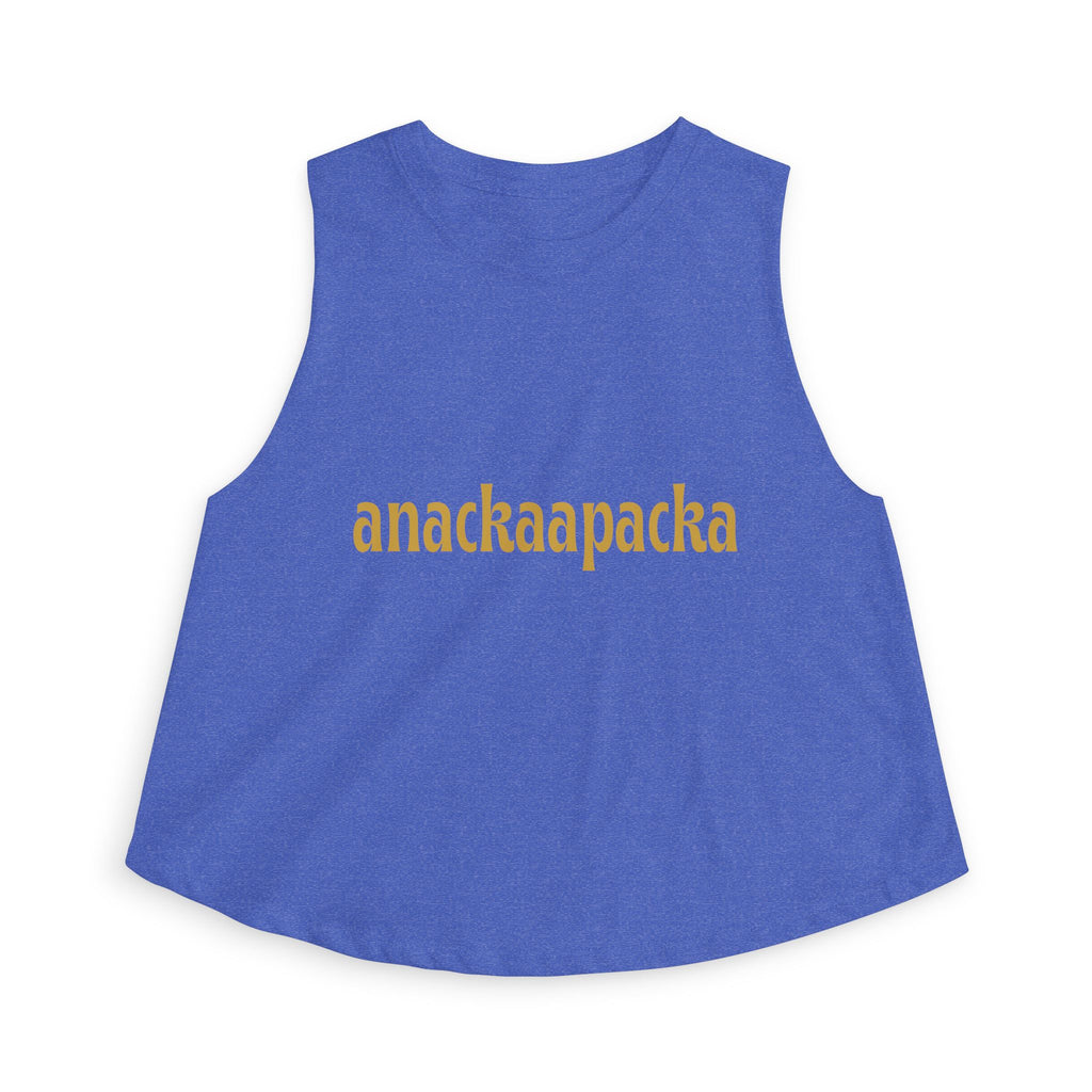 Women's Retro Script Graphic Crop Tank Top