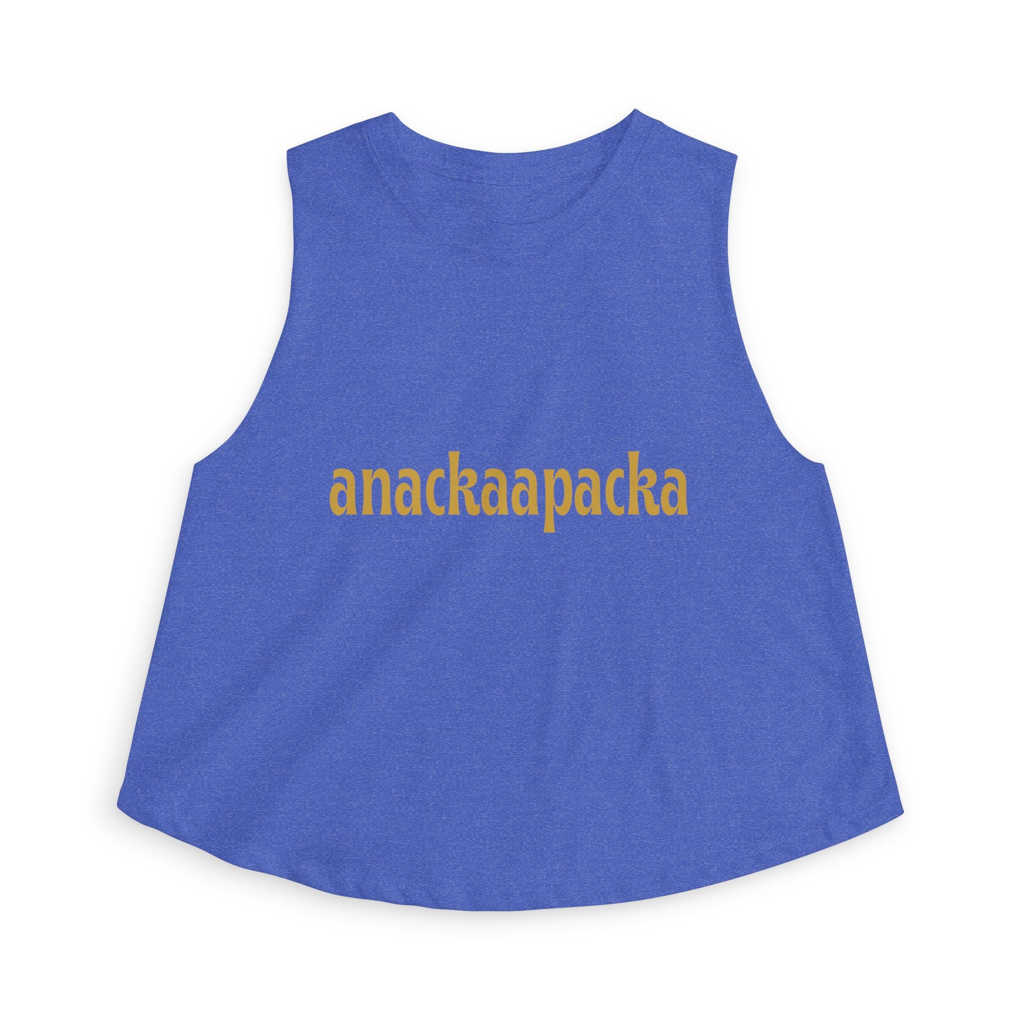 Women's Retro Script Graphic Crop Tank Top