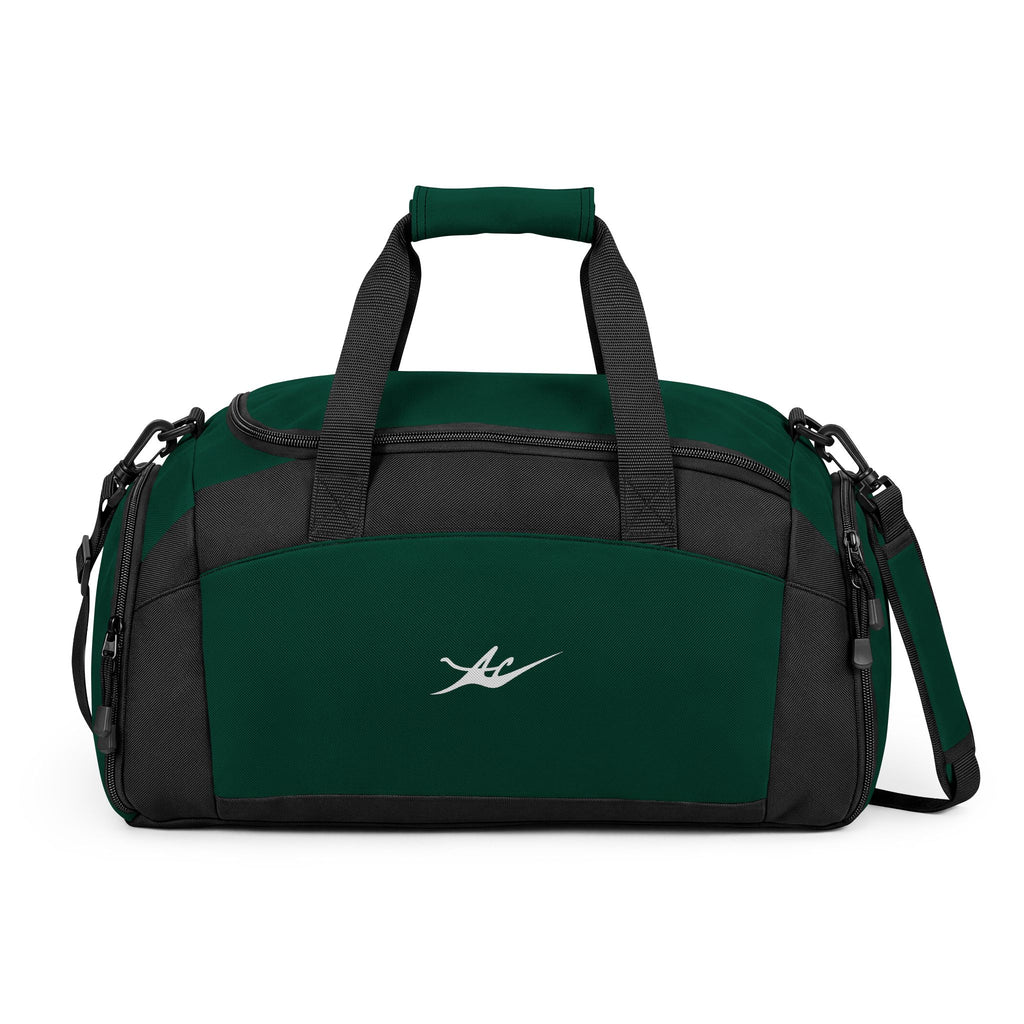 Black Performance Gym Duffle Bag with Adjustable Shoulder Strap