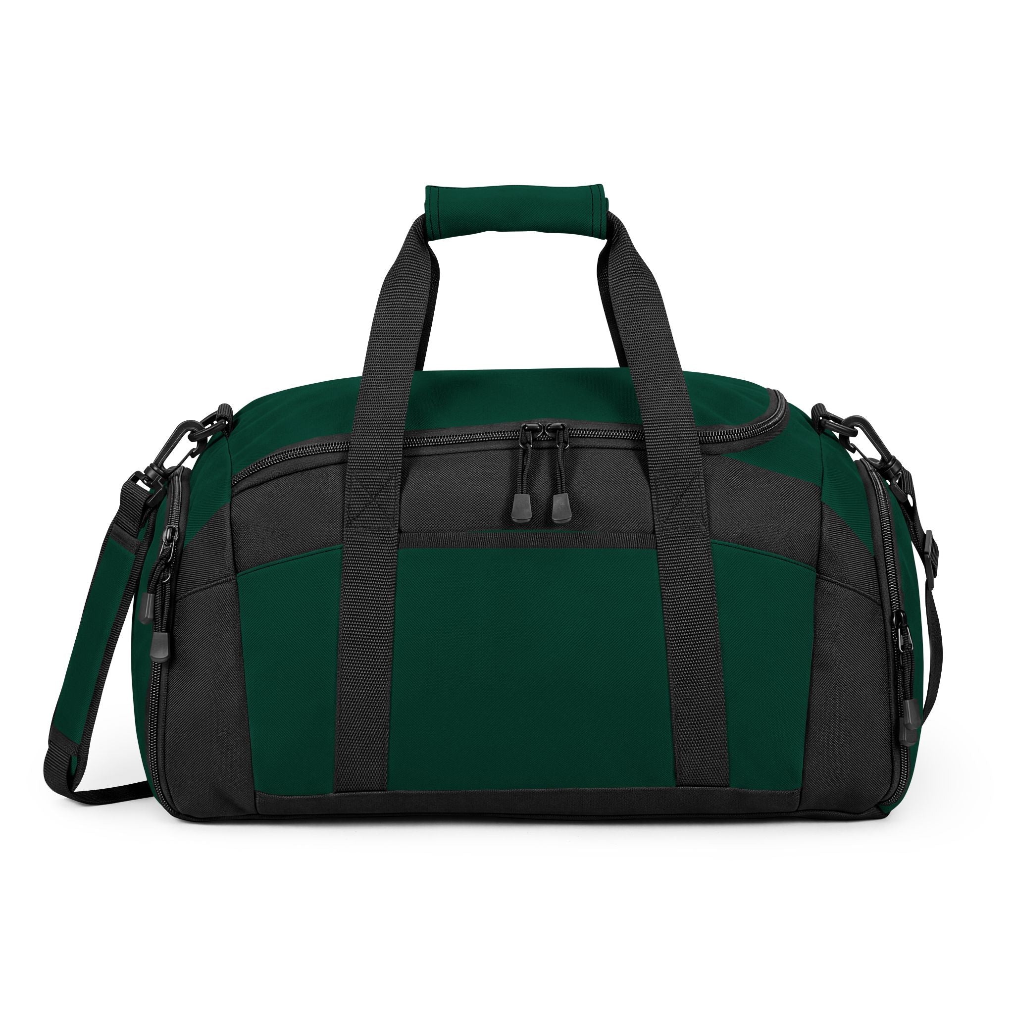 Black Performance Gym Duffle Bag with Adjustable Shoulder Strap
