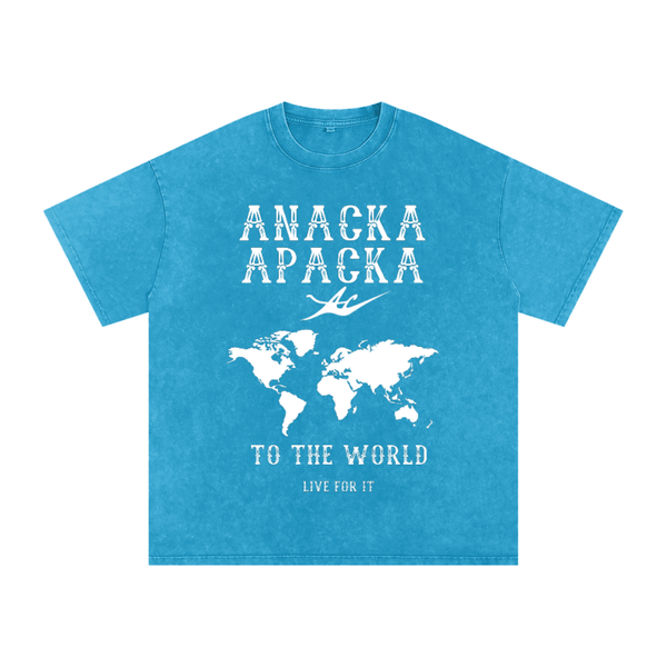 Unisex Snow Washed Oversized Cotton T-Shirt