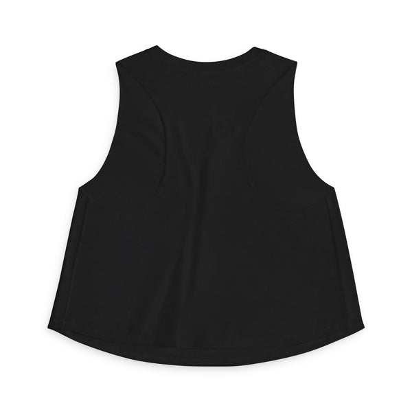 Women's Retro Script Graphic Crop Tank Top