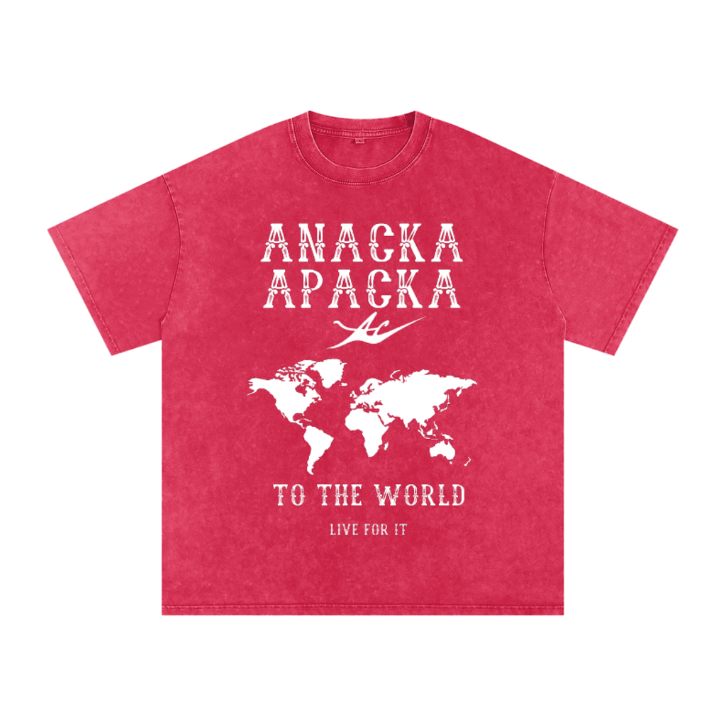 Unisex Snow Washed Oversized Cotton T-Shirt
