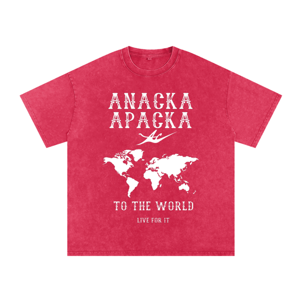 Unisex Snow Washed Oversized Cotton T-Shirt
