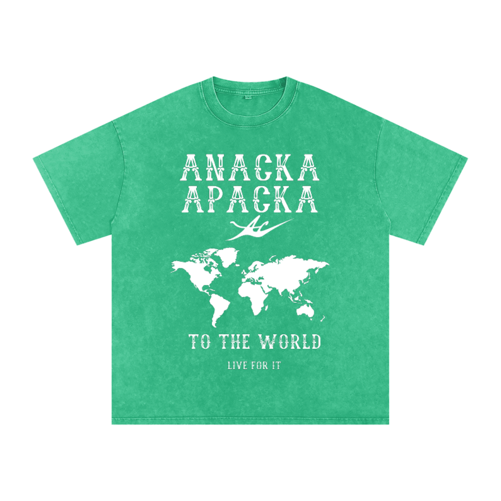Unisex Snow Washed Oversized Cotton T-Shirt