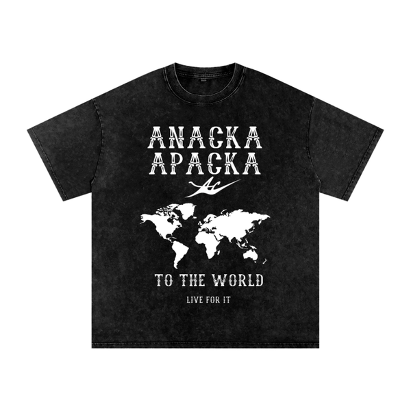Unisex Snow Washed Oversized Cotton T-Shirt