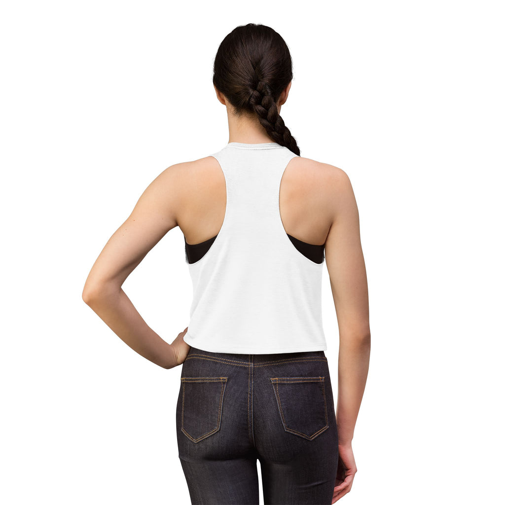 Women's Retro Script Graphic Crop Tank Top