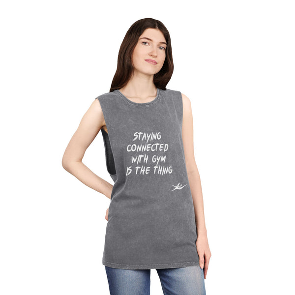 Unisex Anacka Apacka Stonewashed Gym Tank Top