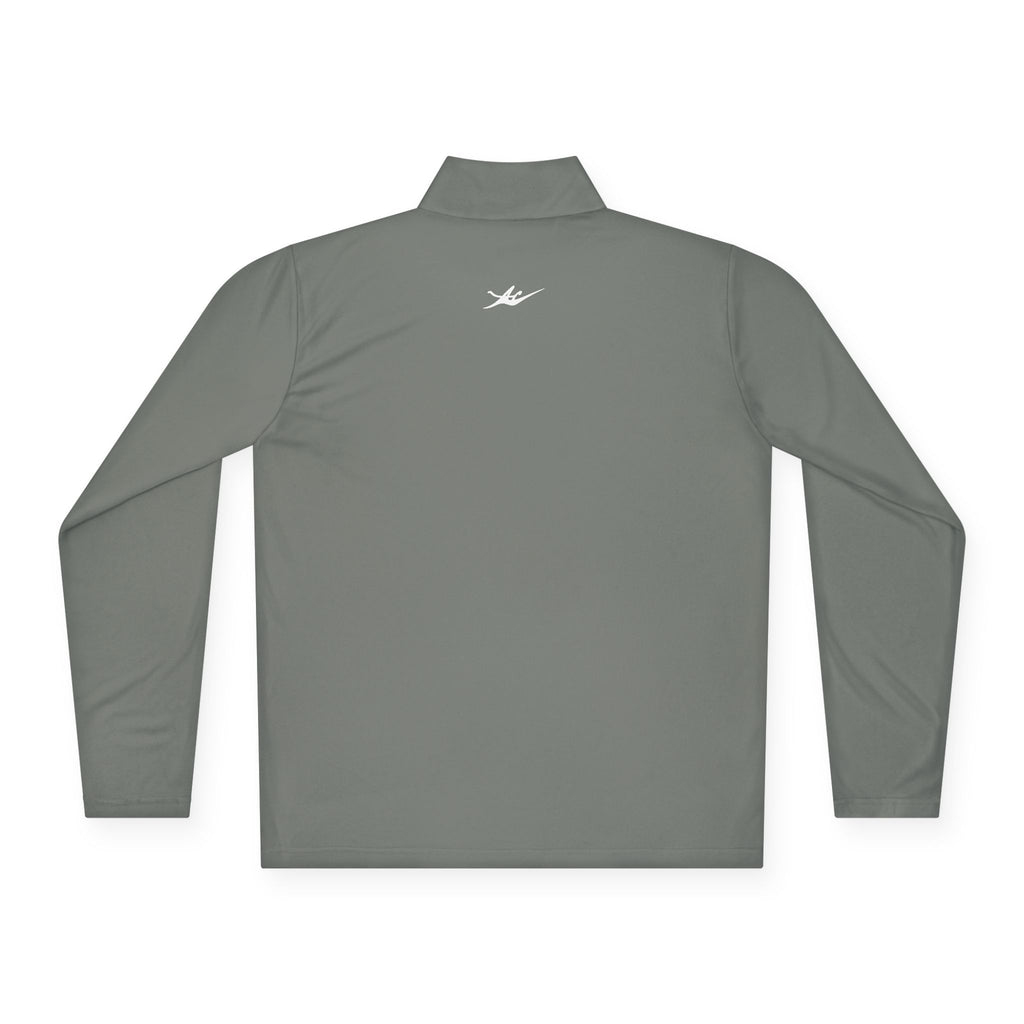 Unisex Embroidered Logo Quarter-Zip Performance Pullover