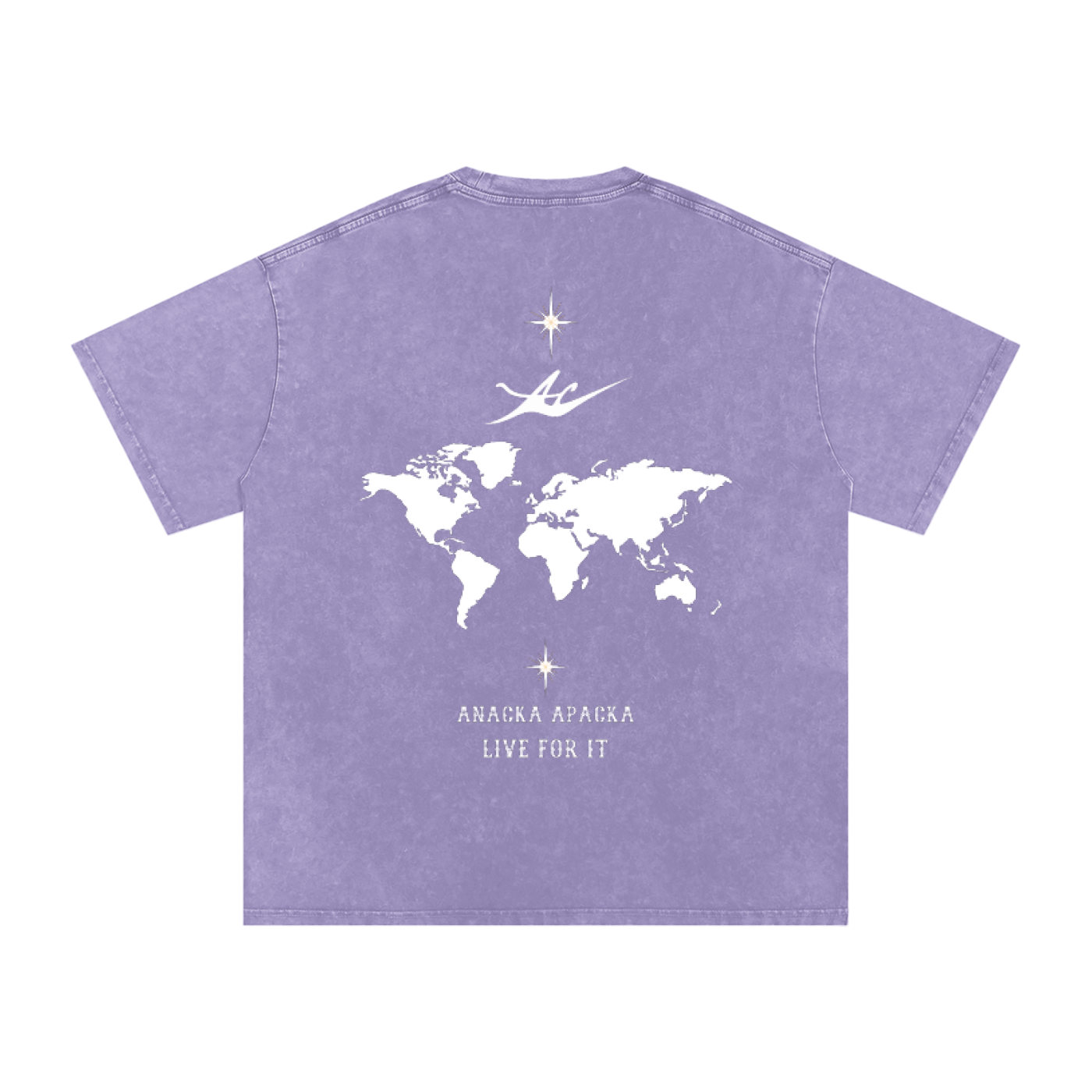 Unisex Snow Washed Oversized Cotton T-Shirt