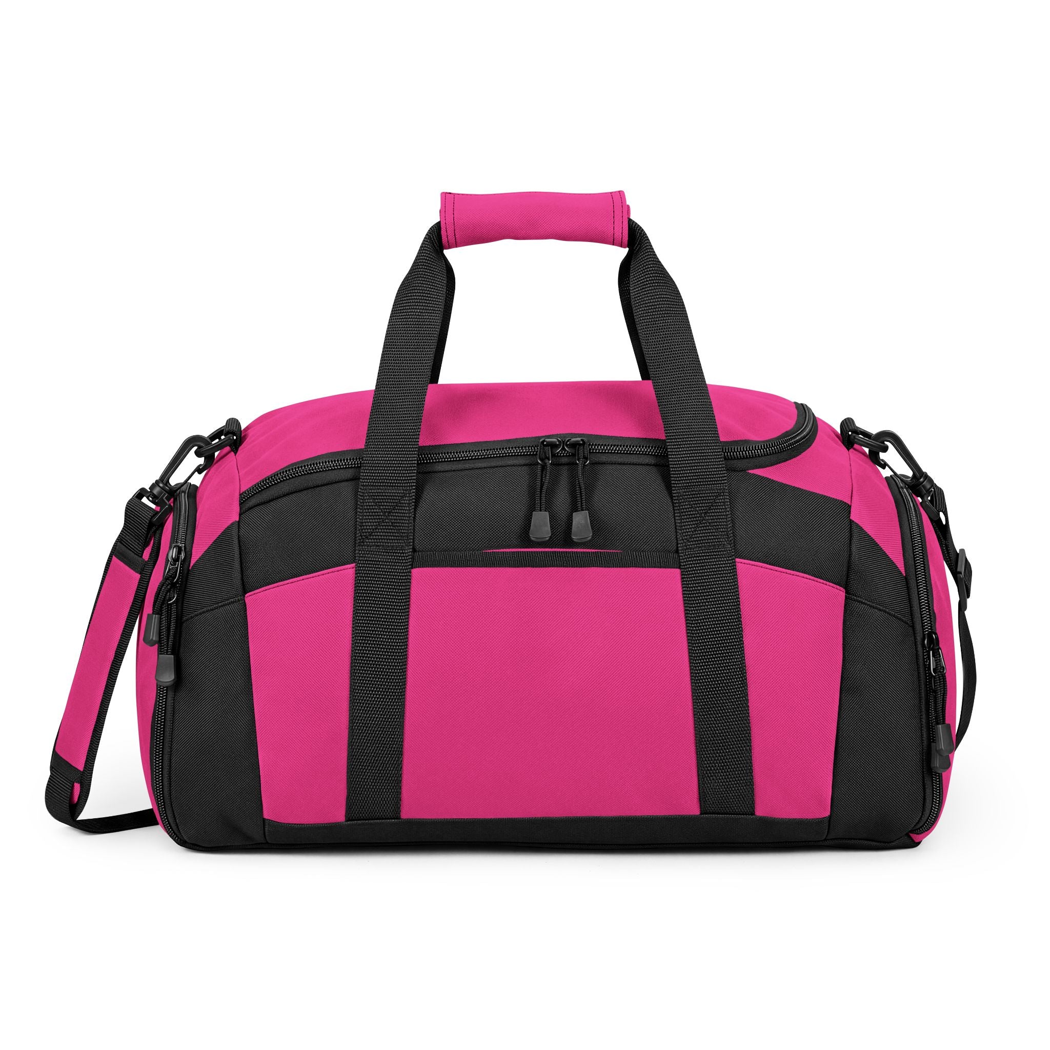 Black Performance Gym Duffle Bag with Adjustable Shoulder Strap