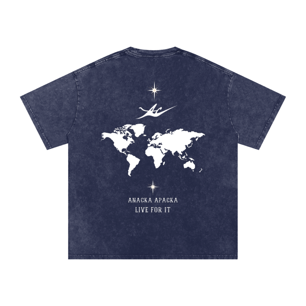 Unisex Snow Washed Oversized Cotton T-Shirt