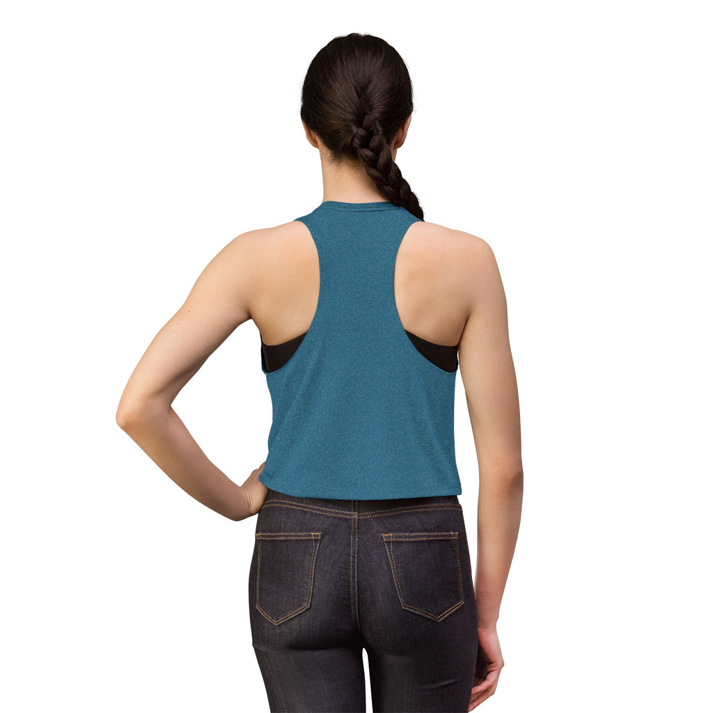 Women's Retro Script Graphic Crop Tank Top