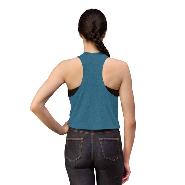 Women's Retro Script Graphic Crop Tank Top