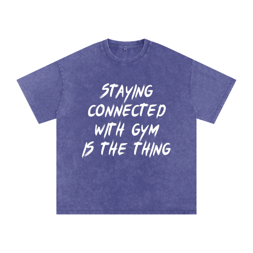 Unisex Snow Washed Oversized Cotton T-Shirt