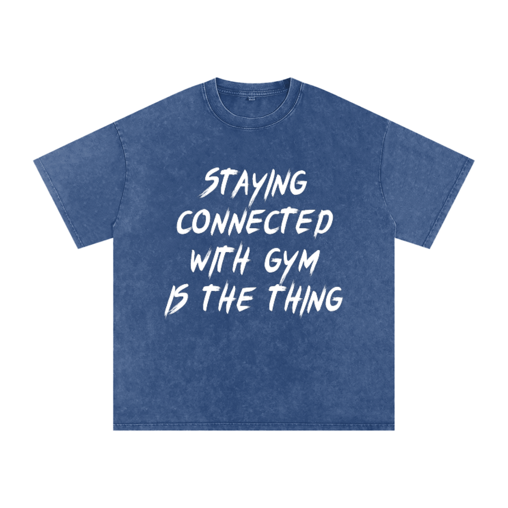Unisex Snow Washed Oversized Cotton T-Shirt