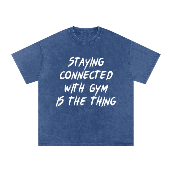 Unisex Snow Washed Oversized Cotton T-Shirt